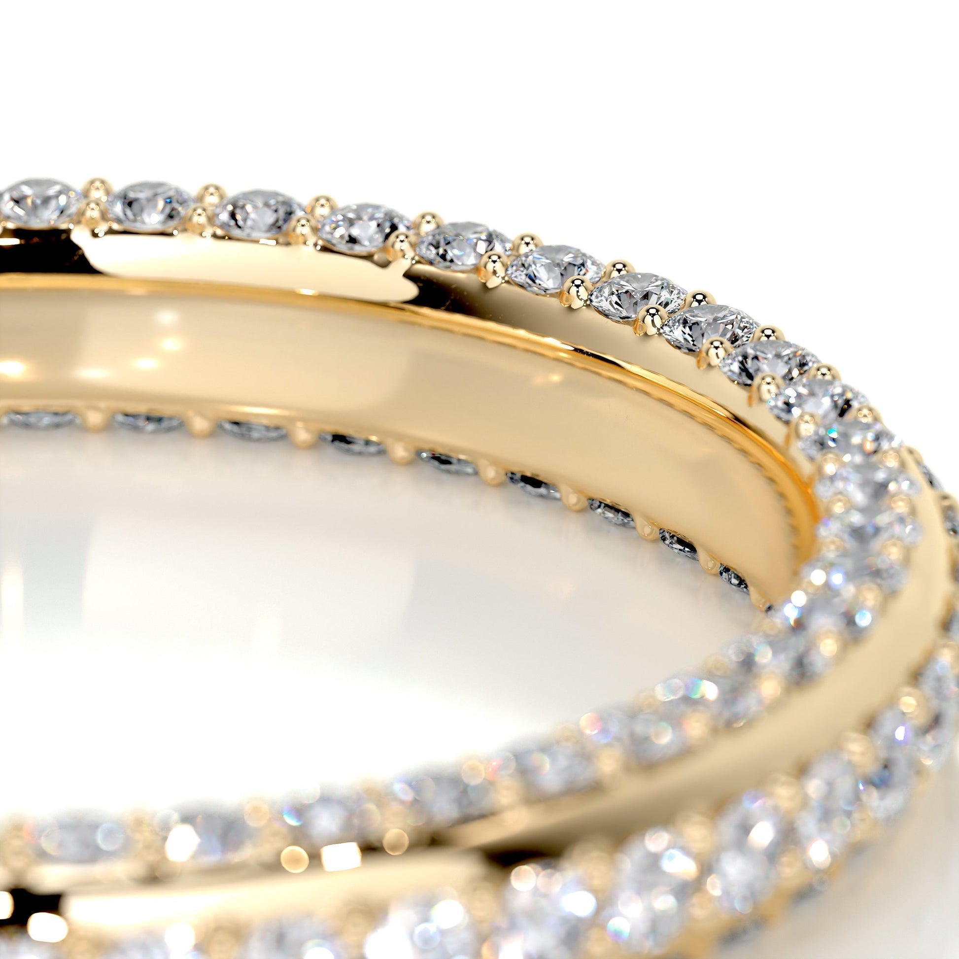 0.75 TCW Lab Grown Diamond Triple Row Wedding Band 4