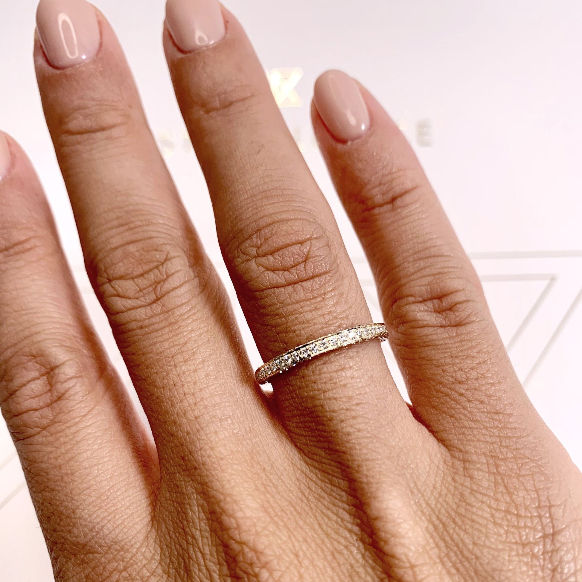0.75 TCW Lab Grown Diamond Triple Row Wedding Band 16