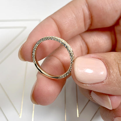 0.75 TCW Lab Grown Diamond Triple Row Wedding Band 13