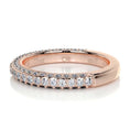 Load image into Gallery viewer, 0.75ct Round EF- VVS Diamond Half Eternity Stackable Wedding Band
