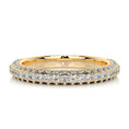 Load image into Gallery viewer, 0.75ct Round EF- VVS Diamond Half Eternity Stackable Wedding Band
