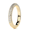 Load image into Gallery viewer, 0.75ct Round EF- VVS Diamond Half Eternity Stackable Wedding Band
