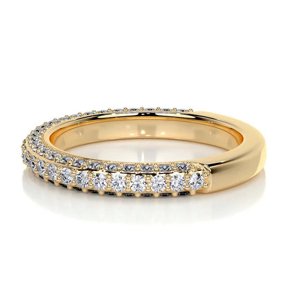 0.75 CT Round Half Eternity CVD EF/VVS Diamond Wedding Band 10