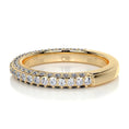 Load image into Gallery viewer, 0.75ct Round EF- VVS Diamond Half Eternity Stackable Wedding Band
