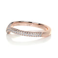 Load image into Gallery viewer, Elegant Curved 0.75 TCW Round Lab-Grown Diamond Wedding Band 11
