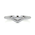 Load image into Gallery viewer, Elegant Curved 0.75 TCW Round Lab-Grown Diamond Wedding Band 5
