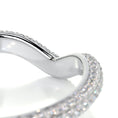 Load image into Gallery viewer, Elegant Curved 0.75 TCW Round Lab-Grown Diamond Wedding Band 6
