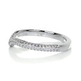 Load image into Gallery viewer, Elegant Curved 0.75 TCW Round Lab-Grown Diamond Wedding Band 7
