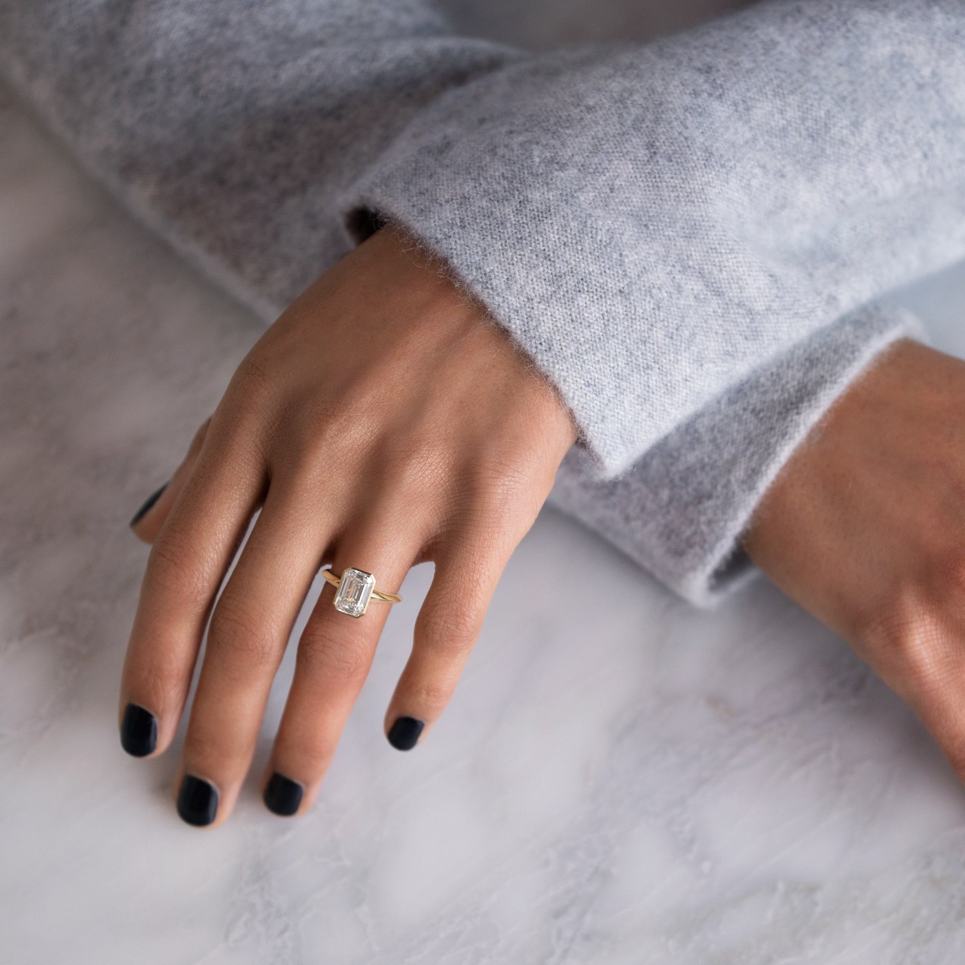 Solitaire-Oval Lab Grown Diamond Engagement Ring