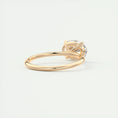 Load image into Gallery viewer, 2.0 CT Oval Lab Grown Diamond  Solitaire East West Engagement Ring
