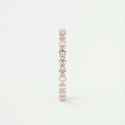 0.69 CT Round Full Eternity CVD EF/VVS Diamond Wedding Band 13