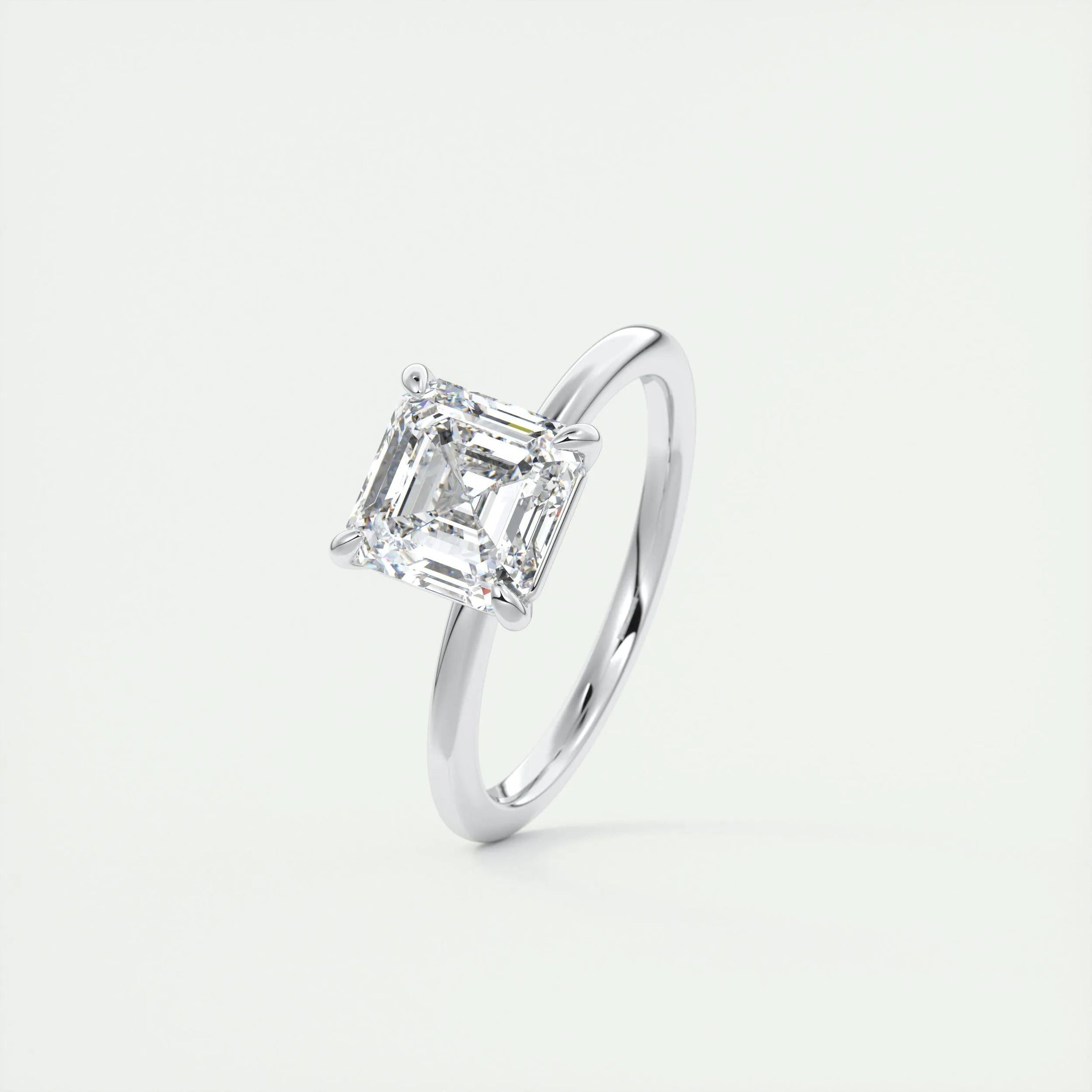 Radiant 2.0 CT Asscher-Cut Lab-Grown Diamond Solitaire Ring