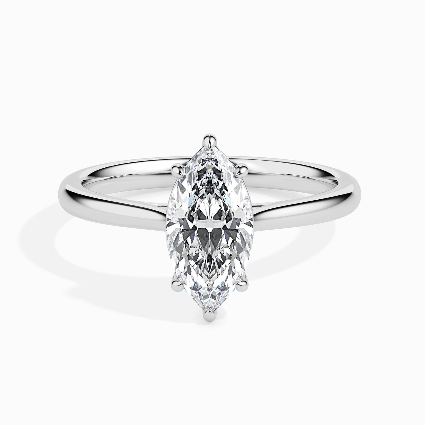 1.0 CT Marquise Lab-Grown Diamond Solitaire Ring in Elegant Gold Setting 5