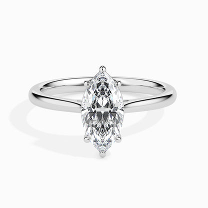 1.0 CT Marquise Lab-Grown Diamond Solitaire Ring in Elegant Gold Setting 5