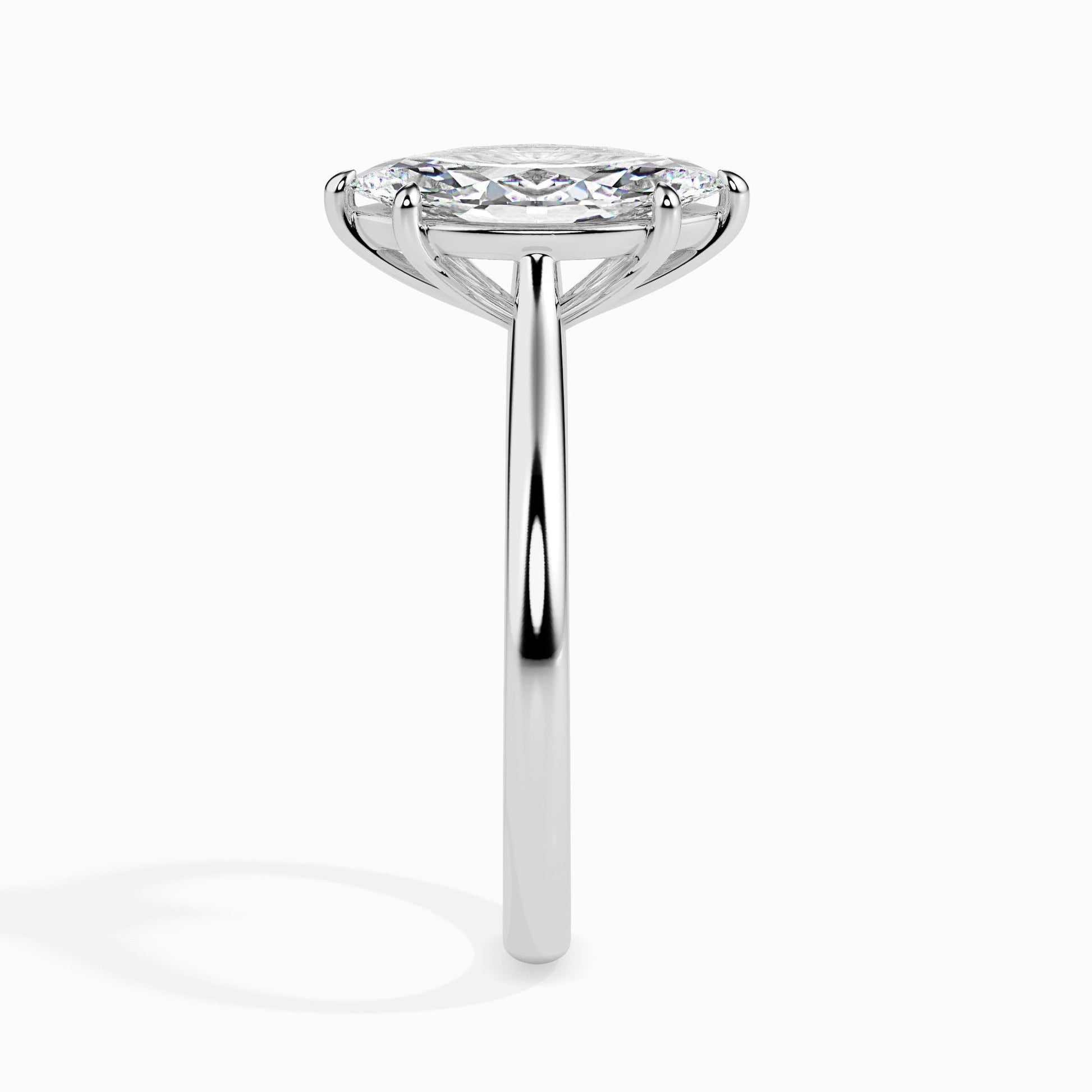 1.0 CT Marquise Lab-Grown Diamond Solitaire Ring in Elegant Gold Setting 6