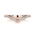 Load image into Gallery viewer, 0.3ct Round EF- VVS Diamond Half- Eternity Curved Wedding Band
