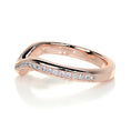 Load image into Gallery viewer, 0.3ct Round EF- VVS Diamond Half- Eternity Curved Wedding Band
