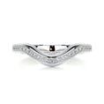 Load image into Gallery viewer, 0.3ct Round EF- VVS Diamond Half- Eternity Curved Wedding Band
