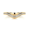 Load image into Gallery viewer, 0.3ct Round EF- VVS Diamond Half- Eternity Curved Wedding Band
