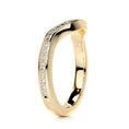 Load image into Gallery viewer, 0.3ct Round EF- VVS Diamond Half- Eternity Curved Wedding Band
