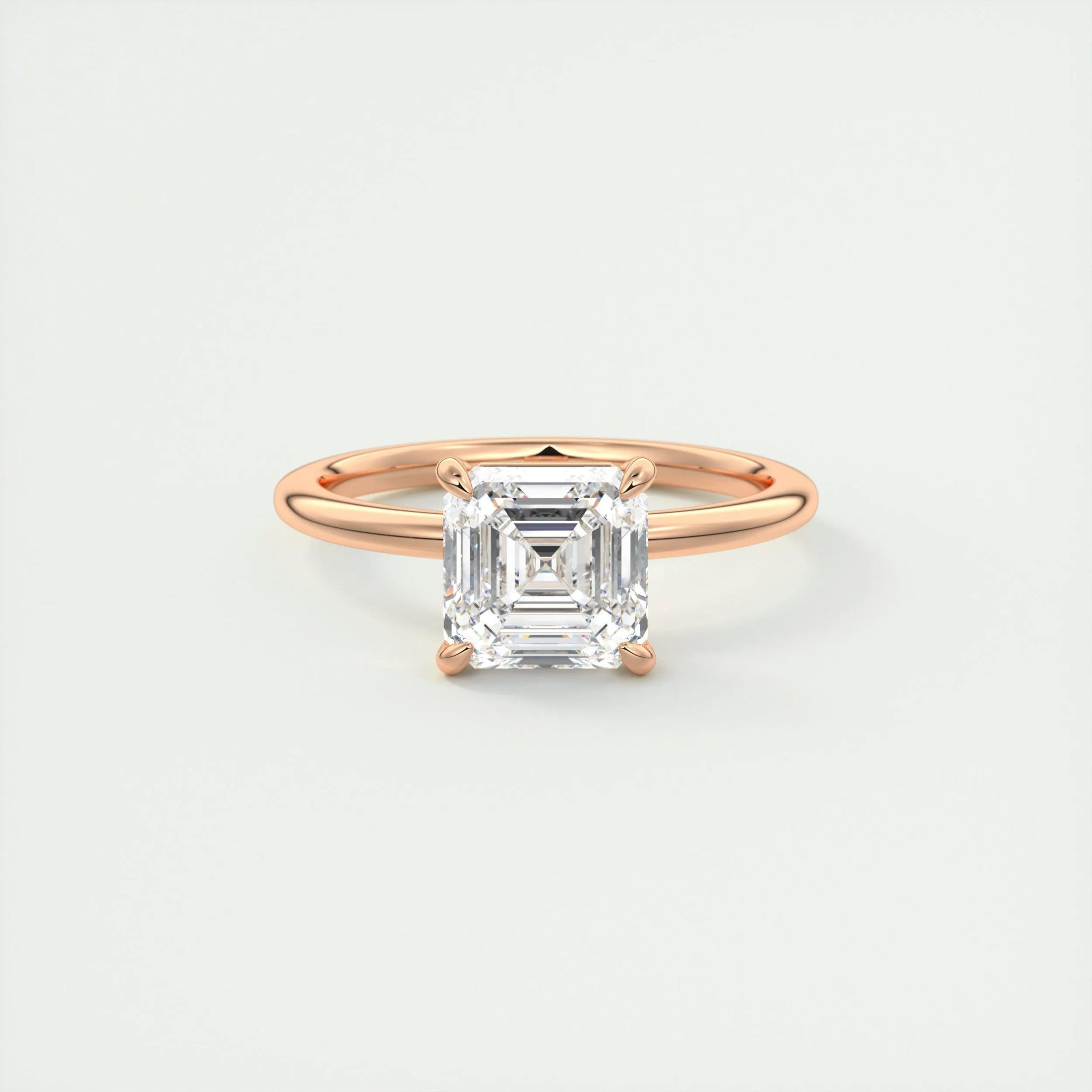 Radiant 2.0 CT Asscher-Cut Lab-Grown Diamond Solitaire Ring