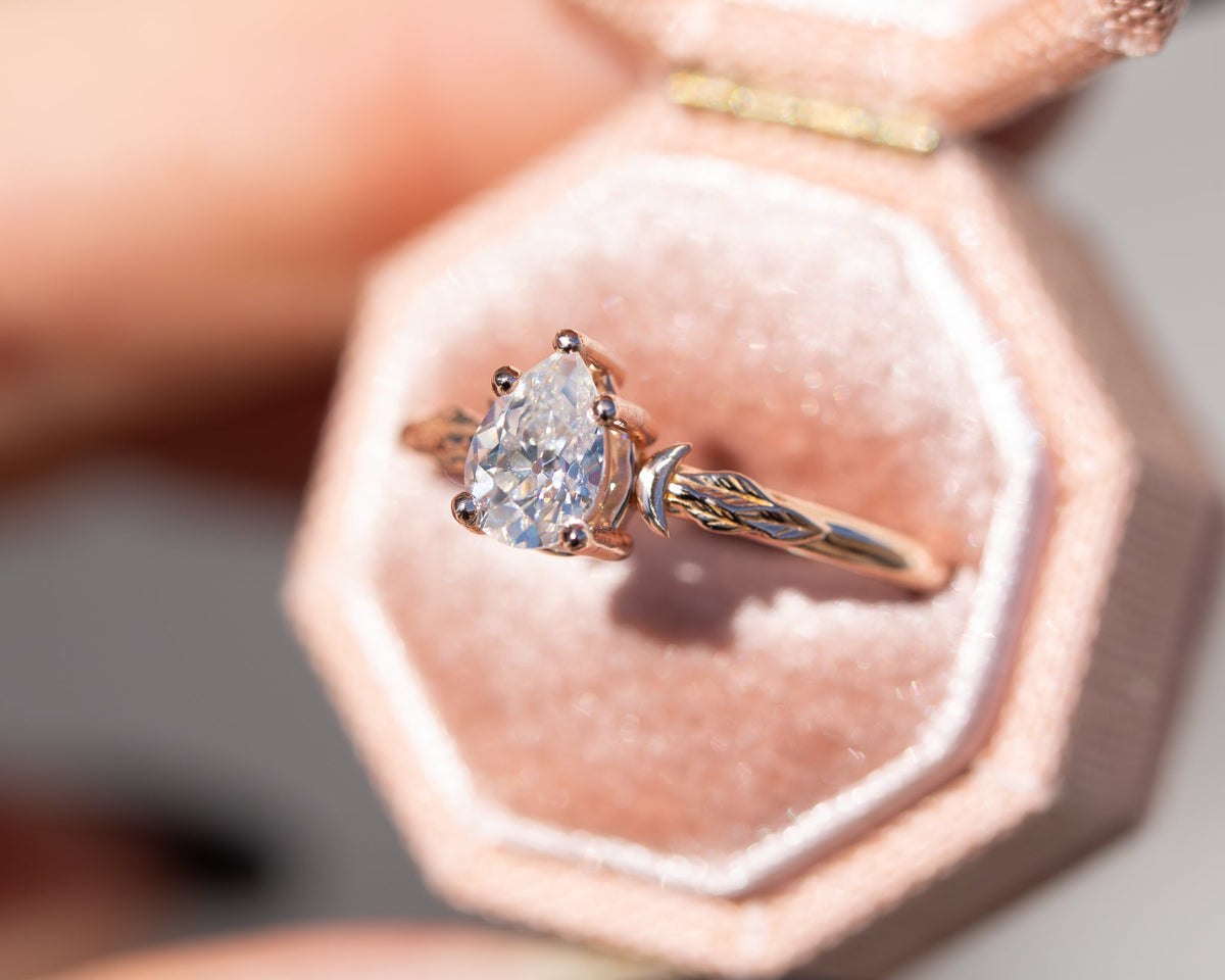 Solitaire Cathedral- 1.8 CT Cushion Lab Grown Diamond Wedding Band