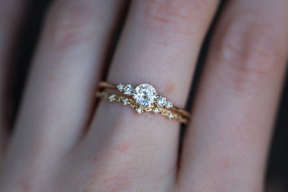 Solitaire Cathedral- 1.8 CT Cushion Lab Grown Diamond Wedding Band
