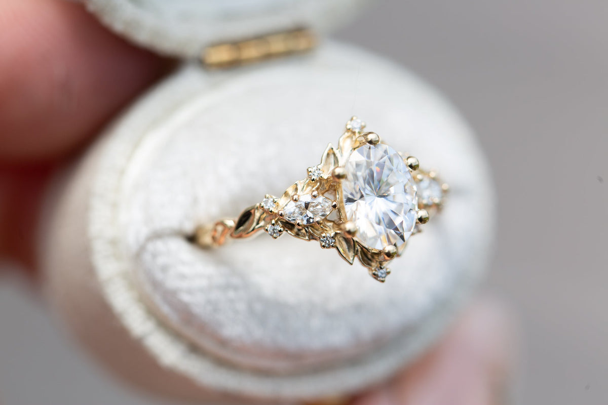 Solitaire Cathedral- 1.8 CT Cushion Lab Grown Diamond Wedding Band
