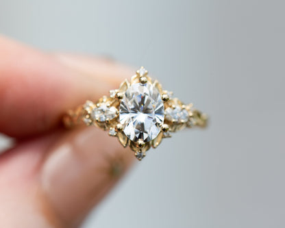 Solitaire Cathedral- 1.8 CT Cushion Lab Grown Diamond Wedding Band