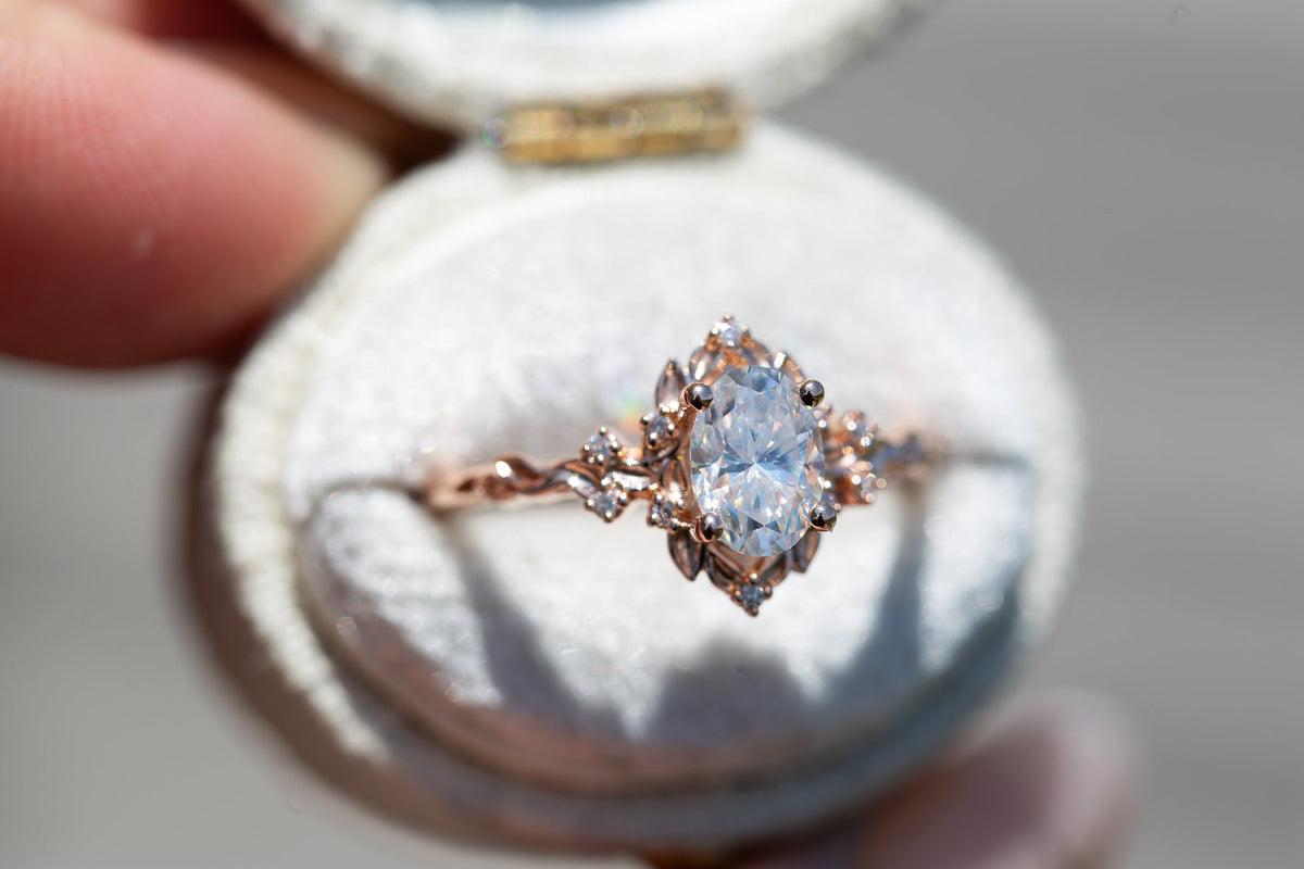 Solitaire Cathedral- 1.8 CT Cushion Lab Grown Diamond Wedding Band