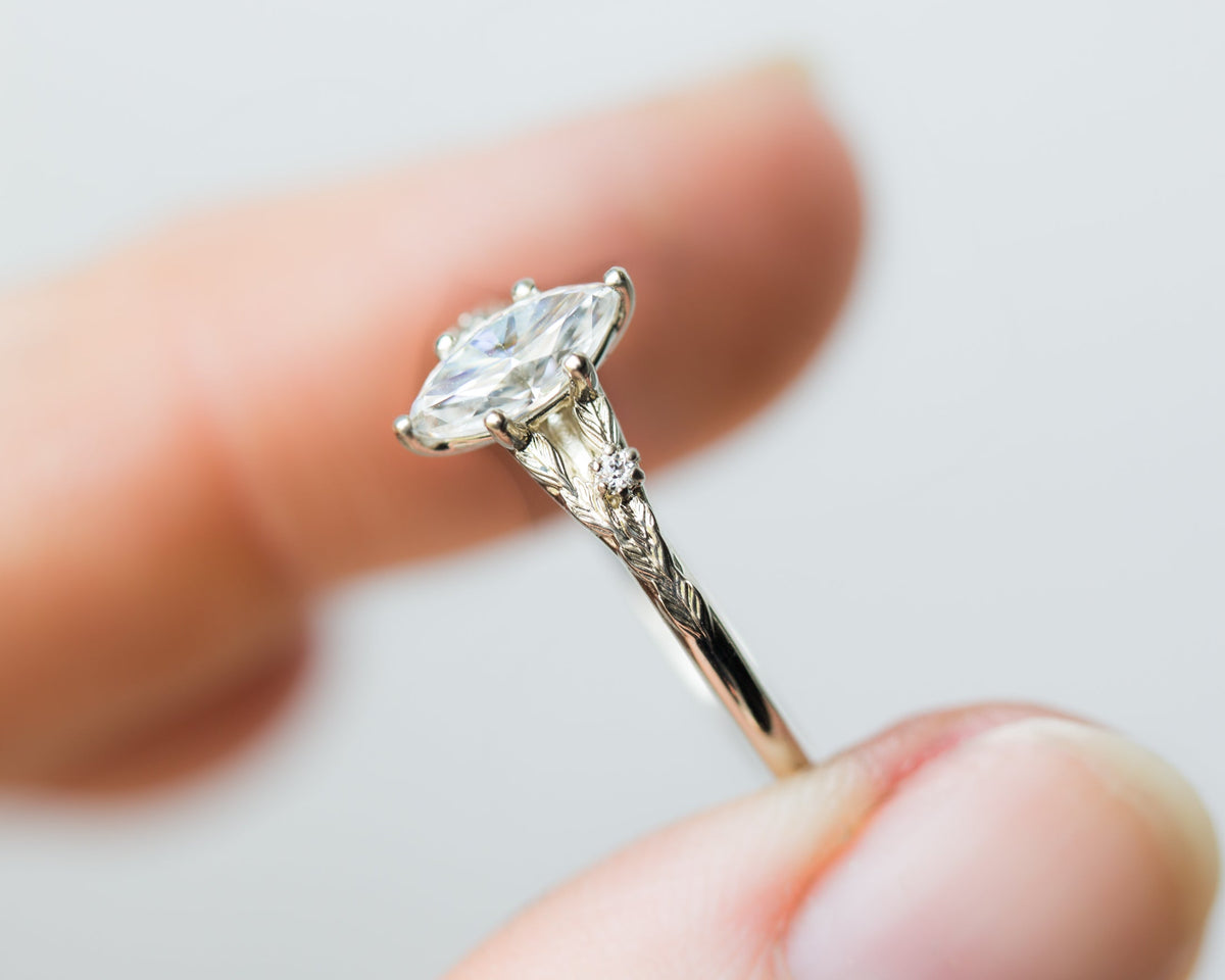 Solitaire Cathedral- 1.8 CT Cushion Lab Grown Diamond Wedding Band