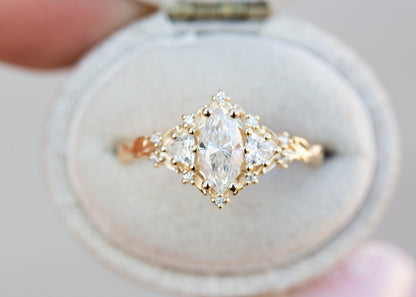 Solitaire Cathedral- 1.8 CT Cushion Lab Grown Diamond Wedding Band