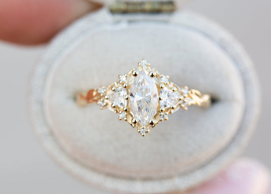 Solitaire Cathedral- 1.8 CT Cushion Lab Grown Diamond Wedding Band
