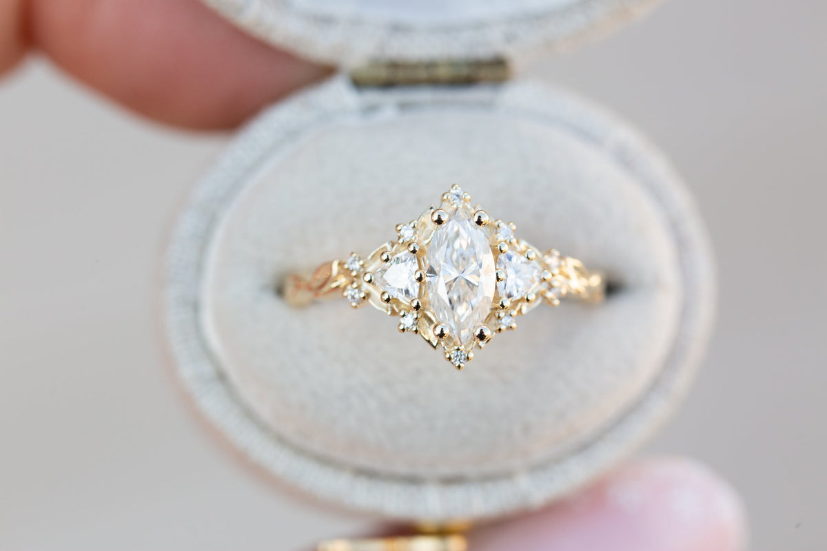 Solitaire Cathedral- 1.8 CT Cushion Lab Grown Diamond Wedding Band