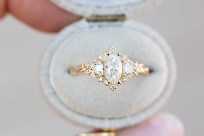 Solitaire Cathedral- 1.8 CT Cushion Lab Grown Diamond Wedding Band