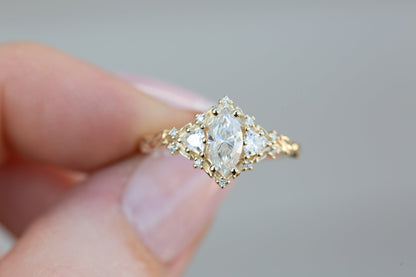 Solitaire Cathedral- 1.8 CT Cushion Lab Grown Diamond Wedding Band