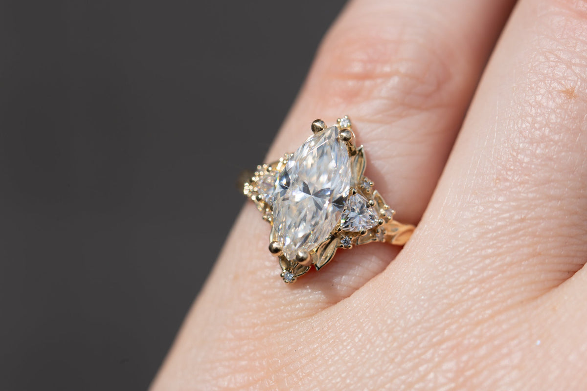 Solitaire Cathedral- 1.8 CT Cushion Lab Grown Diamond Wedding Band