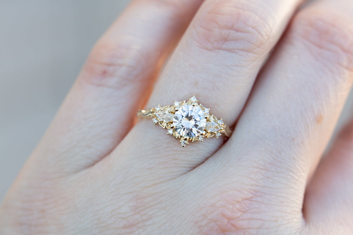 Solitaire Cathedral- 1.8 CT Cushion Lab Grown Diamond Wedding Band