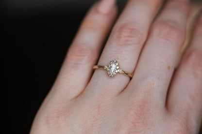 Solitaire Cathedral- 1.8 CT Cushion Lab Grown Diamond Wedding Band
