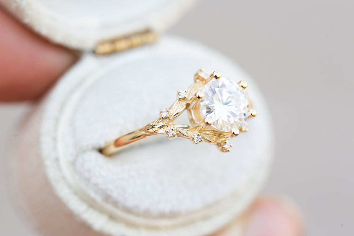 Solitaire Cathedral- 1.8 CT Cushion Lab Grown Diamond Wedding Band