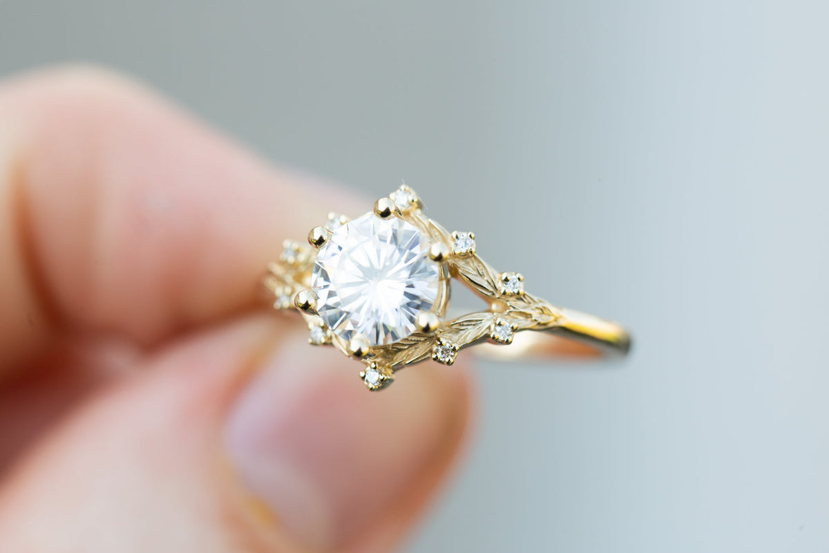 Solitaire Cathedral- 1.8 CT Cushion Lab Grown Diamond Wedding Band