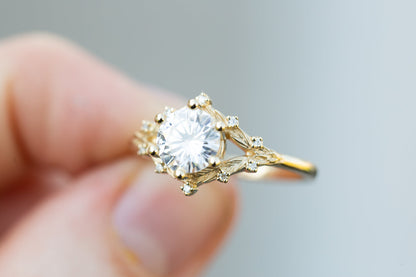 Solitaire Cathedral- 1.8 CT Cushion Lab Grown Diamond Wedding Band