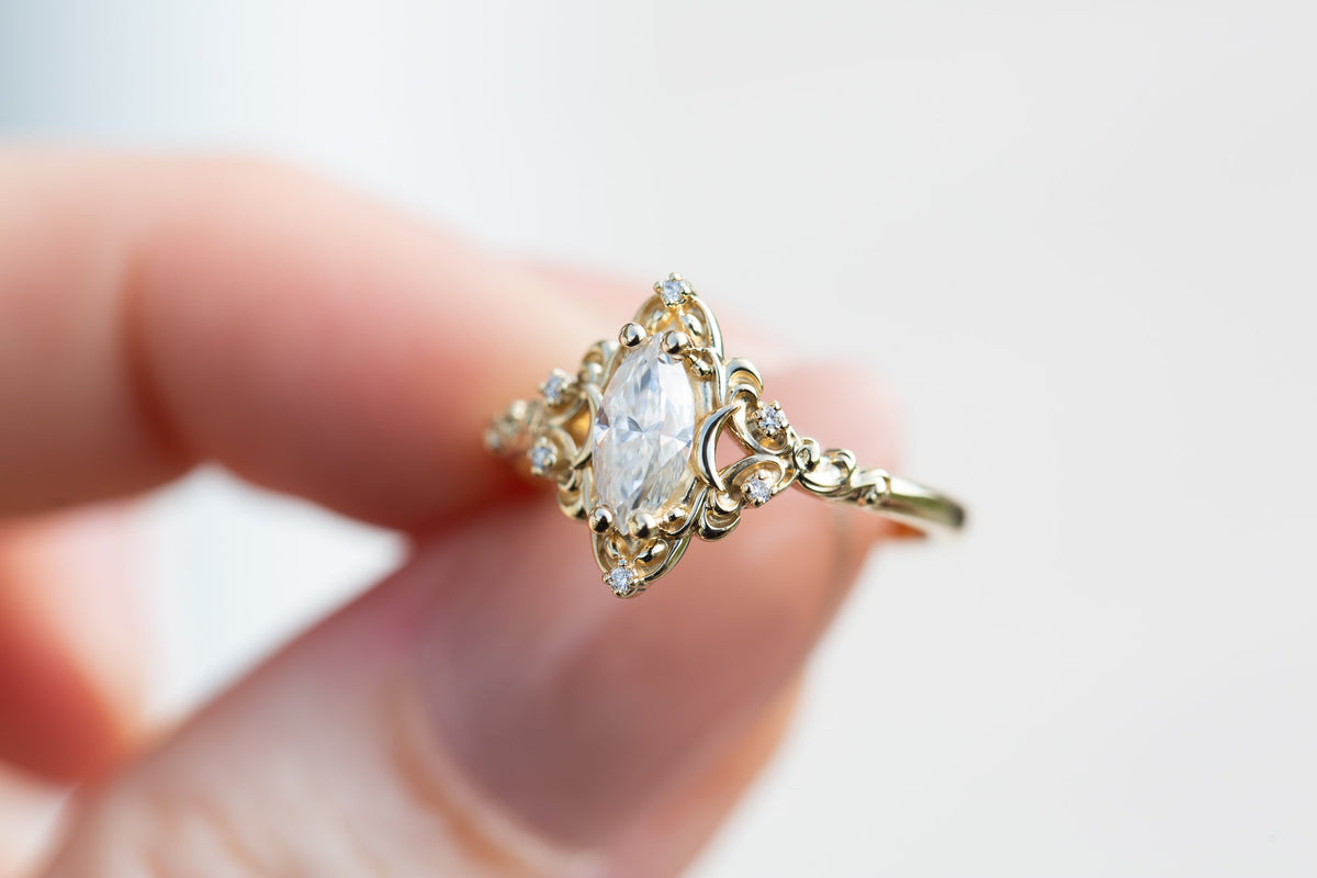 Solitaire Cathedral- 1.8 CT Cushion Lab Grown Diamond Wedding Band