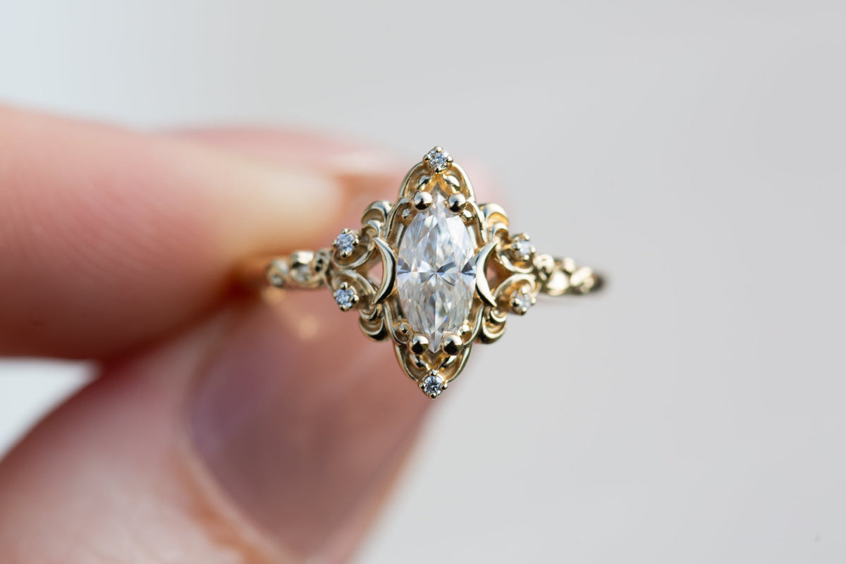 Solitaire Cathedral- 1.8 CT Cushion Lab Grown Diamond Wedding Band