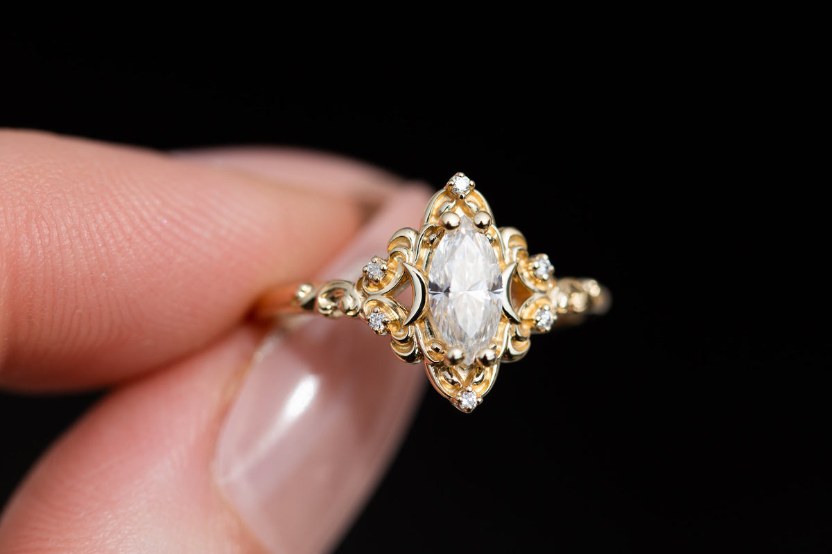 Solitaire Cathedral- 1.8 CT Cushion Lab Grown Diamond Wedding Band