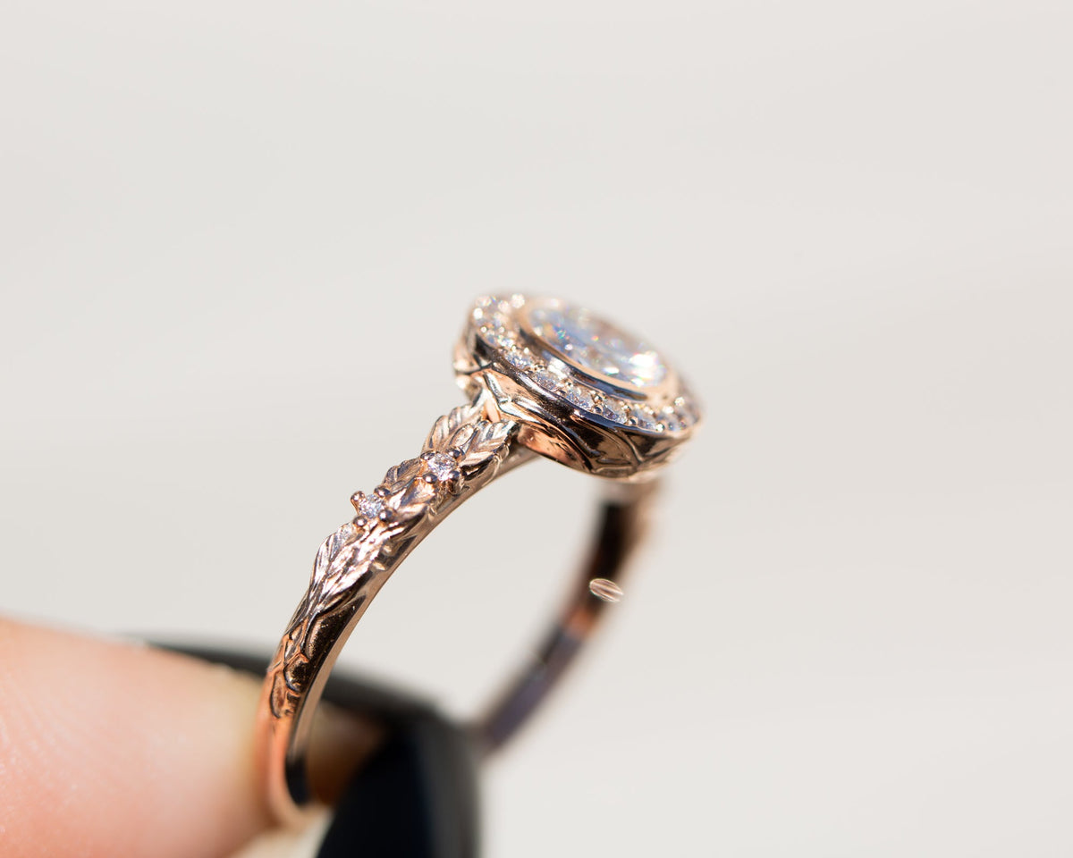 Solitaire Cathedral- 1.8 CT Cushion Lab Grown Diamond Wedding Band