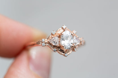 Solitaire Cathedral- 1.8 CT Cushion Lab Grown Diamond Wedding Band