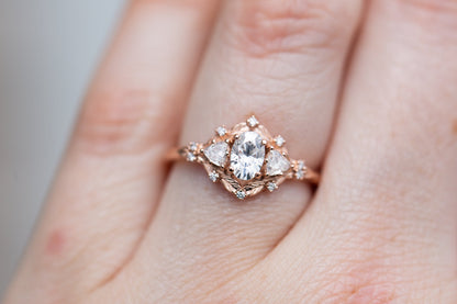 Solitaire Cathedral- 1.8 CT Cushion Lab Grown Diamond Wedding Band