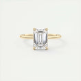 Load image into Gallery viewer, 2.0 CT Emerald Cut Lab Grown Diamond Solitaire Engagement Ring 10
