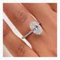 Load image into Gallery viewer, 2.67ct Oval G- VS Pave Diamond Engagement Ring
